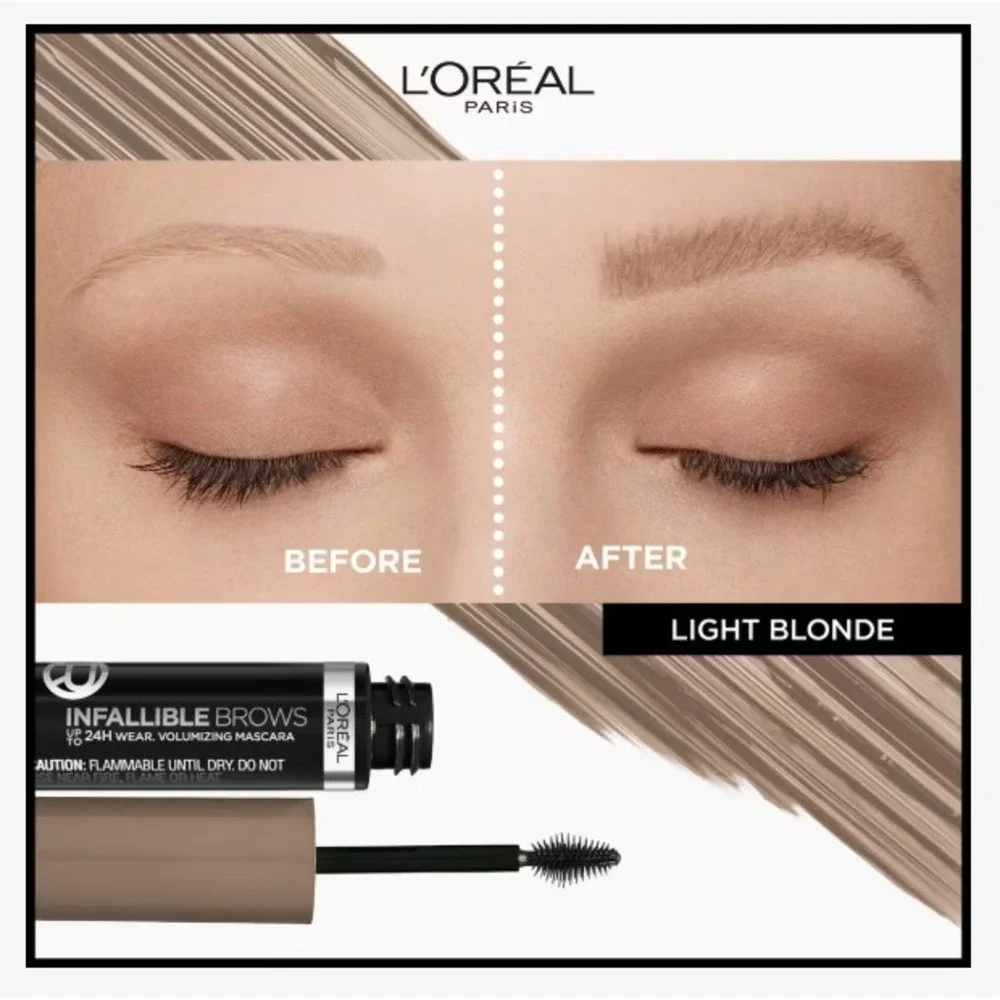L'oreal‎ Infallible Brows 24H Volumizing Mascara 8.0 Light Blonde Eyebrow Gel